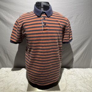 Vintage LL Bean Striped Polo Shirt Short Sleeve‎ Casual Fashion Men's Large